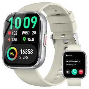 Smart Watches for Men Women Answer/Make Call, 1.85" Fitness Watch with 120+ Sports Modes, Heart Rate/SpO2/Sleep Tracker, Pedometer, IP68 Activity Tracker and SmartWatch for Android iOS (Silver, 1.85) Smart Watches for Men Women Answer/Make Call, 1.85" Fitness Watch with 120+ Sports Modes, Heart Rate/SpO2/Sleep Tracker, Pedometer, IP68 Activity Tracker and SmartWatch for Android iOS (Silver, 1.85)