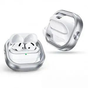 Compatible with AirPods 4th Generation 2024 Cases, 360° Rotatable Anti-Scratch, Support Wireless Charging Aluminum Frame-Shockproof Protective Cover for AirPods 4 Compatible with AirPods 4th Generation 2024 Cases, 360° Rotatable Anti-Scratch, Support Wireless Charging Aluminum Frame-Shockproof Protective Cover for AirPods 4