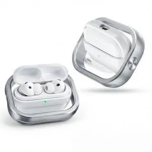 Compatible with AirPods Pro 3 Generation 2025 Cases, 360° Rotatable Anti-Scratch, Support Wireless Charging Flocked Lining & Aluminum Alloy Frame-Shockproof Protective Cover for AirPods Pro 3 Compatible with AirPods Pro 3 Generation 2025 Cases, 360° Rotatable Anti-Scratch, Support Wireless Charging Flocked Lining & Aluminum Alloy Frame-Shockproof Protective Cover for AirPods Pro 3