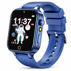 Smart Watch for Kids 4-12 Years Boys Girls, Blue | 26 Puzzle Games, Camera, Video Music Player, Pedometer, Flashlight & Alarm Clock, Learning Education Toy Smart Watch for Kids 4-12 Years Boys Girls, Blue | 26 Puzzle Games, Camera, Video Music Player, Pedometer, Flashlight & Alarm Clock, Learning Education Toy