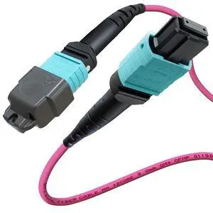 6ft OFNP MTP/MPO Fiber Cable 12 Strand Female, MTP to MTP OM4 Multimode Fiber Optic Ptach Cord, Type B Plenum MTP Jumpers 6ft OFNP MTP/MPO Fiber Cable 12 Strand Female, MTP to MTP OM4 Multimode Fiber Optic Ptach Cord, Type B Plenum MTP Jumpers