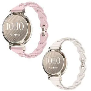 Compatible with Garmin Lily 2 Bands, 14mm Elastic Silicone Hollowed Out Replacement Straps Compatible for Garmin Lily 2 Smartwatch Compatible with Garmin Lily 2 Bands, 14mm Elastic Silicone Hollowed Out Replacement Straps Compatible for Garmin Lily 2 Smartwatch
