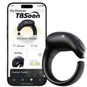 Fashion Tasbih Smart Ring, Tasbeeh Counters, Prayer Direction Indicator Guide,5 Azan Alarm Clock,Forgiveness,Electronic Rosary,Eid al-Fitr Eid al-Adha Ramadan Gift for men women-Black Adjustable Size Fashion Tasbih Smart Ring, Tasbeeh Counters, Prayer Direction Indicator Guide,5 Azan Alarm Clock,Forgiveness,Electronic Rosary,Eid al-Fitr Eid al-Adha Ramadan Gift for men women-Black Adjustable Size