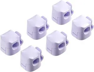 6 Pack Cable Clips - Adhesive Cord Organizer for Home Office Desk, Phone, Car, Wall, Desktop, Nightstand - Cable Management SolutionPurple 6 Pack Cable Clips - Adhesive Cord Organizer for Home Office Desk, Phone, Car, Wall, Desktop, Nightstand - Cable Management SolutionPurple
