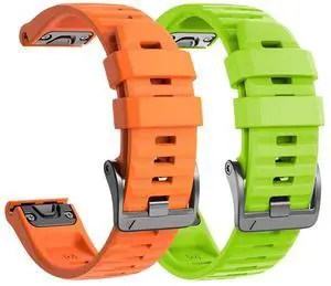 Compatible with Fenix 6 Pro Band 22mm Easy Fit for Fenix 5/Fenix 5 Plus/Fenix 6/Fenix 6 Pro/Forerunner 935/Forerunner 945/Approach S60/Quatix 5(Green/Orange) Compatible with Fenix 6 Pro Band 22mm Easy Fit for Fenix 5/Fenix 5 Plus/Fenix 6/Fenix 6 Pro/Forerunner 935/Forerunner 945/Approach S60/Quatix 5(Green/Orange)
