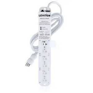 Medical Grade Surge Protective Power Strip, 20-Amp, 125-volt, 6-Outlets, 7-Feet Cord Length, 5306M-2S7 Medical Grade Surge Protective Power Strip, 20-Amp, 125-volt, 6-Outlets, 7-Feet Cord Length, 5306M-2S7