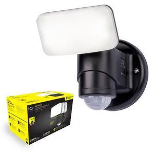 Wired Motion Security Light with Dynamic Tracking Technology, 2000 Lumens LED, 240° Sensor, 50 ft Range (Black) Wired Motion Security Light with Dynamic Tracking Technology, 2000 Lumens LED, 240° Sensor, 50 ft Range (Black)