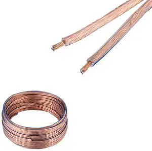 Speaker Wire 14 Gauge 14/2 Conductors CCA (Copper Clad Aluminum) Transparent Low Voltage Clear Cable for Home Theater, Car Audio, LED and More 50ft Speaker Wire 14 Gauge 14/2 Conductors CCA (Copper Clad Aluminum) Transparent Low Voltage Clear Cable for Home Theater, Car Audio, LED and More 50ft