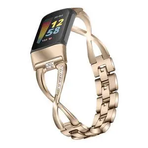 Fit for Fitbit Charge 6 Bands for Women Men, Dressy Metal Bling Replacement Band Straps Wristbands Bracelet for Fitbit Charge 6 Fitness Tracker Fit for Fitbit Charge 6 Bands for Women Men, Dressy Metal Bling Replacement Band Straps Wristbands Bracelet for Fitbit Charge 6 Fitness Tracker