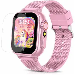 Kids Smart Watch for Boys Girls 1.54" Smartwatch Pink | 26 Puzzle Games, Camera, Video Player, Pedometer, Flashlight, Educational Gift for Kids Ages 4-12 Kids Smart Watch for Boys Girls 1.54" Smartwatch Pink | 26 Puzzle Games, Camera, Video Player, Pedometer, Flashlight, Educational Gift for Kids Ages 4-12