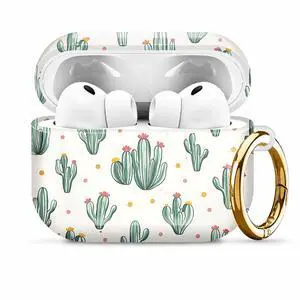 Compatiable with AirPod Pro 3 Trendy Case with Keychain Shockproof and Full Coverage, Unique Pattern Design for 3rd Gen Airpod Pro(Cactus Pink Yellow Dots) Compatiable with AirPod Pro 3 Trendy Case with Keychain Shockproof and Full Coverage, Unique Pattern Design for 3rd Gen Airpod Pro(Cactus Pink Yellow Dots)