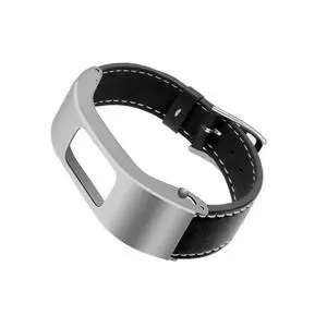 Leather Strap Compatible with Garmin vivofit 4 Activity Tracker Bands Replacement with Metal Case for Men Women Leather Classic Band with Silver Stainless Steel Hardware Leather Strap Compatible with Garmin vivofit 4 Activity Tracker Bands Replacement with Metal Case for Men Women Leather Classic Band with Silver Stainless Steel Hardware