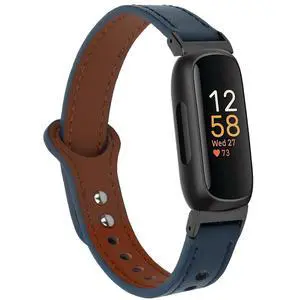 Leather Bands Compatible with Fitbit Inspire 3 Wristbands for Women Men, Waterproof Strap Genuine Leather Replacement Wristband for Inspire 3 Smartwatch Leather Bands Compatible with Fitbit Inspire 3 Wristbands for Women Men, Waterproof Strap Genuine Leather Replacement Wristband for Inspire 3 Smartwatch
