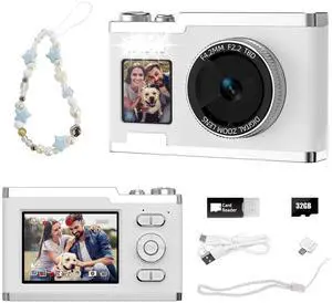Point and Shoot Digital Camera 16X Zoom Dual Screen Selfie Fill Light | Fun Filters Ideal Birthday Christmas Gift for Boys Girls and Teens Point and Shoot Digital Camera 16X Zoom Dual Screen Selfie Fill Light | Fun Filters Ideal Birthday Christmas Gift for Boys Girls and Teens