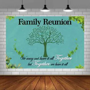 Family Reunion Backdrop Banner - We Are Family - 6 X 4 Ft Background for Housewarming/Adoption/Gathering Party Decorations Family Reunion Backdrop Banner - We Are Family - 6 X 4 Ft Background for Housewarming/Adoption/Gathering Party Decorations