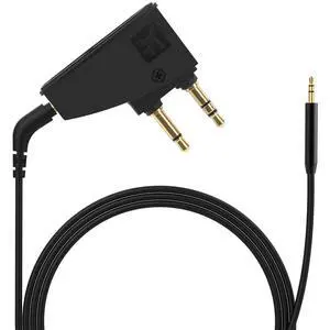 Airplane Headphone Adapter Comes with 2.5mm to 3.5mm Male Audio AUX Cable, Golden Plated 3.5mm Jack for Airplane/Home TV/Gym/Boats/Car, Foldable Single/Double Gold Plug Airplane Headphone Adapter Comes with 2.5mm to 3.5mm Male Audio AUX Cable, Golden Plated 3.5mm Jack for Airplane/Home TV/Gym/Boats/Car, Foldable Single/Double Gold Plug