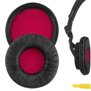 Replacement Ear Pads for Sony MDR-V55, V500DJ Headphones Ear Cushions, Repair Parts (Black Red) Replacement Ear Pads for Sony MDR-V55, V500DJ Headphones Ear Cushions, Repair Parts (Black Red)