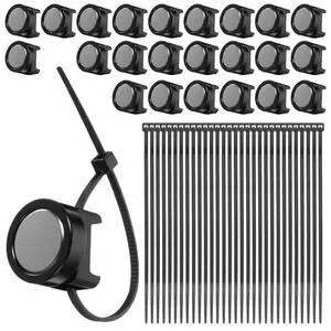 224 Pcs Magnetic Cable Zip Tie Mounts, 24 Neodymium Magnets with 200 Wire Ties, Heavy Duty Cable Management Bases, Multipurpose Organizer for Office, Home, Garage, Workshop, Car 224 Pcs Magnetic Cable Zip Tie Mounts, 24 Neodymium Magnets with 200 Wire Ties, Heavy Duty Cable Management Bases, Multipurpose Organizer for Office, Home, Garage, Workshop, Car
