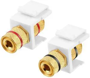 24 Pieces Pieces Banana Jack Binding Post Keystone Jack Insert, Black and Red Rings Audio Speaker Keystone Connector Screw Type Inline Coupler for Wall Plate Outlet Panel 24 Pieces Pieces Banana Jack Binding Post Keystone Jack Insert, Black and Red Rings Audio Speaker Keystone Connector Screw Type Inline Coupler for Wall Plate Outlet Panel