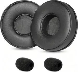 Earpads Cushions Replacement for Poly Voyager 4310 UC/4320 UC Headphones | Upgrade Professional-grade Protein Leather,Soft Memory Foam Black Earpads Cushions Replacement for Poly Voyager 4310 UC/4320 UC Headphones | Upgrade Professional-grade Protein Leather,Soft Memory Foam Black