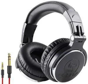 Over-Ear Professional Wired DJ Headphones - 50mm Neodymium Drivers, Closed Back, Plush Comfrasoft Ear Cushions, 8-Way Adjustable Earpads, Foldable, and Joint Listening Over-Ear Professional Wired DJ Headphones - 50mm Neodymium Drivers, Closed Back, Plush Comfrasoft Ear Cushions, 8-Way Adjustable Earpads, Foldable, and Joint Listening