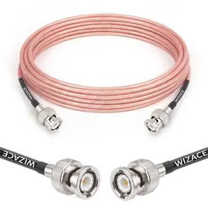 10ft BNC Male to Male Cable, RG316 Low Loss BNC Male to Male Extension Coax Cable for Antenna Analyzer, CB Radio, Security CCTV Camera 10ft BNC Male to Male Cable, RG316 Low Loss BNC Male to Male Extension Coax Cable for Antenna Analyzer, CB Radio, Security CCTV Camera
