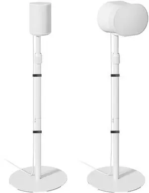 Speaker Stands Pair for Sonos Era 100, 100 SL, 300, External Cable, White | 31.4"42" lockable height, Only compatible with Sonos Era Series,External cable management with securing straps Speaker Stands Pair for Sonos Era 100, 100 SL, 300, External Cable, White | 31.4"42" lockable height, Only compatible with Sonos Era Series,External cable management with securing straps