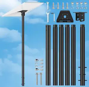 Starlink Gen 3 Mounting Kit with Pipe Adapter, 7.5FT Gen 3 Starlink Pole Mount, Height Adjustable Starlink Gen 3 Mount Plate Accessories Starlink Gen 3 Mounting Kit with Pipe Adapter, 7.5FT Gen 3 Starlink Pole Mount, Height Adjustable Starlink Gen 3 Mount Plate Accessories