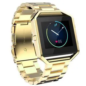 Compatible for Fitbit Blaze With Frame - Stainless Steel Adjustable Metal Wristband Bracelet Replacement Strap for Smart Watch - for Women and Men Compatible for Fitbit Blaze With Frame - Stainless Steel Adjustable Metal Wristband Bracelet Replacement Strap for Smart Watch - for Women and Men