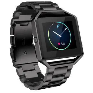 Compatible for Fitbit Blaze With Frame - Stainless Steel Adjustable Metal Wristband Bracelet Replacement Strap for Smart Watch - for Women and Men Compatible for Fitbit Blaze With Frame - Stainless Steel Adjustable Metal Wristband Bracelet Replacement Strap for Smart Watch - for Women and Men