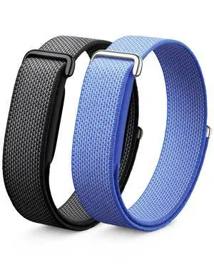 2 Pack Nylon Sport Bands Compatible with Google Fitbit Air Band | Soft Breathable Micro-Adjustable Performance Loop Band Replacement Wristbands for Fitbit Air Tracker 2 Pack Nylon Sport Bands Compatible with Google Fitbit Air Band | Soft Breathable Micro-Adjustable Performance Loop Band Replacement Wristbands for Fitbit Air Tracker