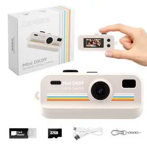 Mini Retro Digital Camera 2K HD 16X Zoom LED Fill Light | Keychain Camera Retro Filters Portable Pocket Camera for Boys Girls and Teens Mini Retro Digital Camera 2K HD 16X Zoom LED Fill Light | Keychain Camera Retro Filters Portable Pocket Camera for Boys Girls and Teens