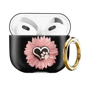Case Compatible with AirPod 4 2024, Soft Full Protective Cover with Keychain for Women,Cute AirPod 4 Case Accessories for 4th Generation Charging 2024(Sunflower Pink Flowers Dog paw) Case Compatible with AirPod 4 2024, Soft Full Protective Cover with Keychain for Women,Cute AirPod 4 Case Accessories for 4th Generation Charging 2024(Sunflower Pink Flowers Dog paw)