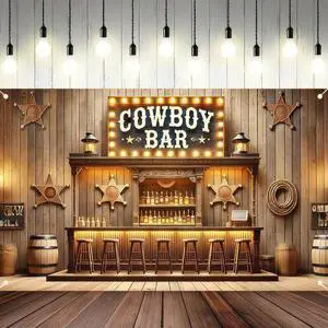 Cowboy Birthday Backdrop 71x43 in Wild West Party Decor | Birthday Photo Background and Celebration Wall Banner for Party Wall, Photo Booth and Cake Table, Cowboy Style Cowboy Birthday Backdrop 71x43 in Wild West Party Decor | Birthday Photo Background and Celebration Wall Banner for Party Wall, Photo Booth and Cake Table, Cowboy Style