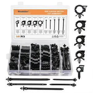 140 Pcs Car Wire Loom Routing Clip Push Mount Cable Tie Assortment Heavy Duty Nylon 10 Different Size Automotive Wiring Harness Self Locking Zip Ties Strap Convoluted Conduit Universal Fit 140 Pcs Car Wire Loom Routing Clip Push Mount Cable Tie Assortment Heavy Duty Nylon 10 Different Size Automotive Wiring Harness Self Locking Zip Ties Strap Convoluted Conduit Universal Fit