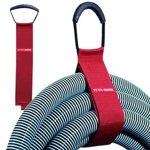 2 PCS Heavy Duty Cord Storage Wrap Holder Extension Hook and Loop Cord Hose Organizer Strap with Carrying Handle for Cords Garden Hose Swimming or Garage Tool (RED) 2 PCS Heavy Duty Cord Storage Wrap Holder Extension Hook and Loop Cord Hose Organizer Strap with Carrying Handle for Cords Garden Hose Swimming or Garage Tool (RED)