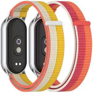 2-Pack Bands Compatible with Xiaomi Smart Band 10/9/8 Strap, Adjustable Breathable Double-Layer Woven Replacement Strap with Loop Closure, Soft Lightweight Wristband for Women Men 2-Pack Bands Compatible with Xiaomi Smart Band 10/9/8 Strap, Adjustable Breathable Double-Layer Woven Replacement Strap with Loop Closure, Soft Lightweight Wristband for Women Men