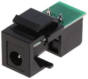 Standard 2.1mm DC Power Jack to Screw Terminals Connection, Keystone Coupler for CCTV/Security Camera Wall Plates - Black Standard 2.1mm DC Power Jack to Screw Terminals Connection, Keystone Coupler for CCTV/Security Camera Wall Plates - Black