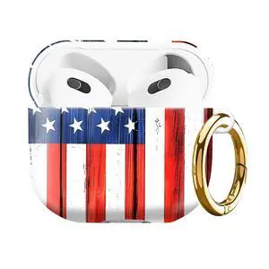 Case Compatible with AirPod 4 2024, Soft Full Protective Cover with Keychain for Women,Cute AirPod 4 Case Accessories for 4th Generation Charging 2024(Patriotic Rustic Flag) Case Compatible with AirPod 4 2024, Soft Full Protective Cover with Keychain for Women,Cute AirPod 4 Case Accessories for 4th Generation Charging 2024(Patriotic Rustic Flag)