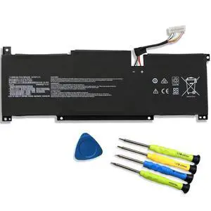 BTY-M491 Laptop Battery Replacement for MSI Model 15 A4M A4MW A5M A5MU A10M A10RAS A10RB A10RD A11MU A11SBU A11SB Summit B15 A11M Stealth Series 15M 3ICP6/71/74 11.4V 52.4Wh 4600mAh BTY-M491 Laptop Battery Replacement for MSI Model 15 A4M A4MW A5M A5MU A10M A10RAS A10RB A10RD A11MU A11SBU A11SB Summit B15 A11M Stealth Series 15M 3ICP6/71/74 11.4V 52.4Wh 4600mAh