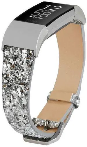 Bling Bands Compatible with Fitbit Charge 2 Band, Women Strap Shiny Glitter Leather Replacement Bands Compatible with Fitbit Charge 2 Wristbands Bling Bands Compatible with Fitbit Charge 2 Band, Women Strap Shiny Glitter Leather Replacement Bands Compatible with Fitbit Charge 2 Wristbands