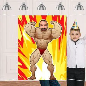 Fitness Photo Banner Backdrop Background Bodybuilder Pretend Play Party Game Gym Exercise Sports Muscle Theme Decor for Wrestling Party Birthday Party Photo Booth Props Favors Supplies Decorations Fitness Photo Banner Backdrop Background Bodybuilder Pretend Play Party Game Gym Exercise Sports Muscle Theme Decor for Wrestling Party Birthday Party Photo Booth Props Favors Supplies Decorations