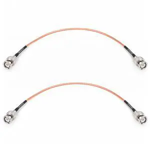 1ft BNC Male to Male Cable 2PCS, RG316 Low Loss BNC Male to Male Extension Coax Cable for Antenna Analyzer, CB Radio, Security CCTV Camera 1ft BNC Male to Male Cable 2PCS, RG316 Low Loss BNC Male to Male Extension Coax Cable for Antenna Analyzer, CB Radio, Security CCTV Camera