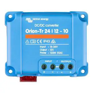 Orion-Tr DC to DC Converter | 24/12-Volt 10 amp 120-Watt, IP43 Protected, for Dual Battery Systems, Non-Isolated Orion-Tr DC to DC Converter | 24/12-Volt 10 amp 120-Watt, IP43 Protected, for Dual Battery Systems, Non-Isolated