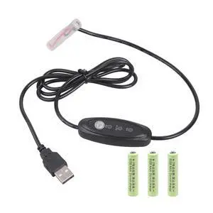 USB AAA Battery Eliminator Replace Kit, 5V 2A to 3V/4.5V/6V 3A Power Supply Converter 3 AAA Connect Cable, Power Adapter for AAA Battery USB AAA Battery Eliminator Replace Kit, 5V 2A to 3V/4.5V/6V 3A Power Supply Converter 3 AAA Connect Cable, Power Adapter for AAA Battery