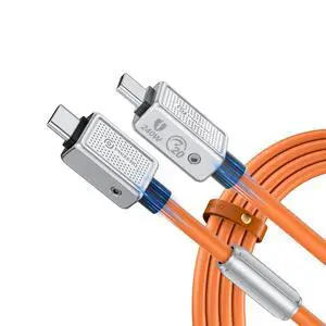 240W USB C to USB C Cable, Zine Alloy, 20Gbps, 6.6ft, Orange 240W USB C to USB C Cable, Zine Alloy, 20Gbps, 6.6ft, Orange