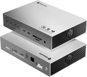 Thunderbolt 3 Docking Station 8K Display for Windows and Mac | 15-in-1 40Gbps Laptop Dock with Dual Thunderbolt 3 Ports, 60W PD, 7 USB Ports, Gigabit Ethernet, SD/TF, S/PDIF, Audio Thunderbolt 3 Docking Station 8K Display for Windows and Mac | 15-in-1 40Gbps Laptop Dock with Dual Thunderbolt 3 Ports, 60W PD, 7 USB Ports, Gigabit Ethernet, SD/TF, S/PDIF, Audio