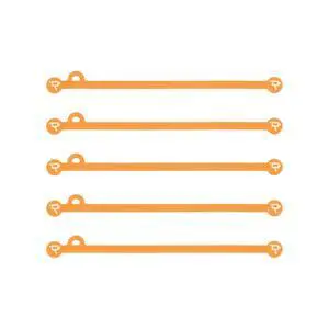 Cine Magnetic Silicone Cable Ties, Cord Organizer, Set of 5 (Neon Orange, 175mm) Cine Magnetic Silicone Cable Ties, Cord Organizer, Set of 5 (Neon Orange, 175mm)
