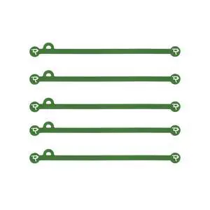 Cine Magnetic Silicone Cable Ties, Cord Organizer, Set of 5 (Green, 175mm) Cine Magnetic Silicone Cable Ties, Cord Organizer, Set of 5 (Green, 175mm)