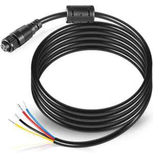 000-00128-001 4-Pin Power Cable for Simrad Navico B&G NSS, Evo1, 2, 3, NSE, LSS1, BSM, GO, Zeus, NEP Displays - 2 m (6.5 ft.) - 032-0055-08, 4 Bare Wires for Power in, Control Bus and External Alarm 000-00128-001 4-Pin Power Cable for Simrad Navico B&G NSS, Evo1, 2, 3, NSE, LSS1, BSM, GO, Zeus, NEP Displays - 2 m (6.5 ft.) - 032-0055-08, 4 Bare Wires for Power in, Control Bus and External Alarm